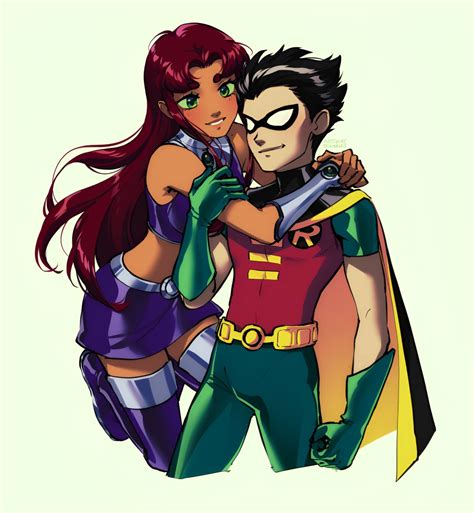 robin and starfire